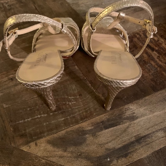 Talbots Gold Strappy Heels - Picture 3 of 5